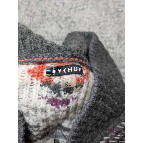 Smartwool 1/2 Zip Sweater Pullover Wool Chup Potlach Orange Gray Women's XL - Picture 4 of 8